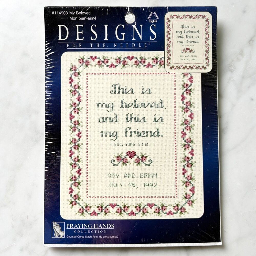 My Beloved Personalized Counted Cross Stitch Kit #114903 Designs for the Needle